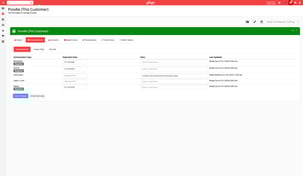 An example of a pet profile, included a button customers can press for curbside service after completing the Gingr PreCheck process.