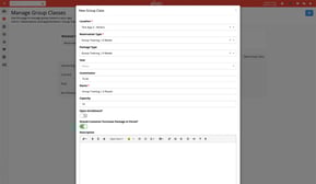 A screenshot of how Gingr's pet scheduling software manages group classes.