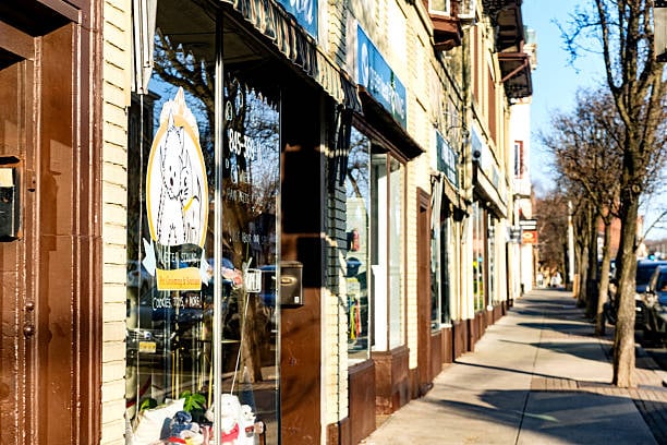 exterior view of pet-care business storefront