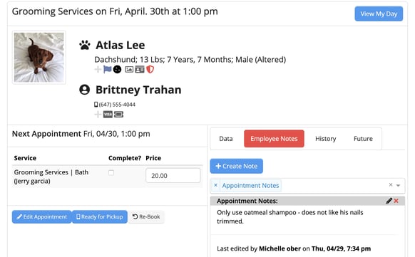 Gingr Grooming Software
