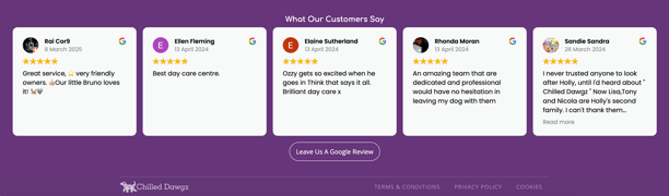 Chilled Dawgz Google reviews and reputation management