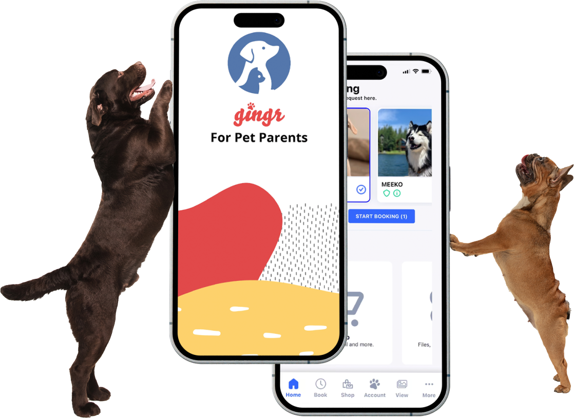 An example of the Pet Parents Mobile App on a phone screen.