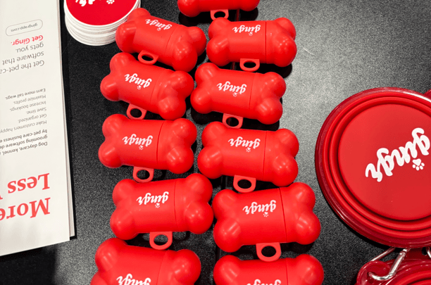 gingr trade show swag