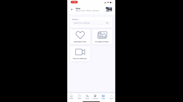 mobile app customer portal view