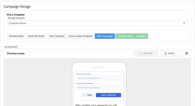 screenshot showing a marketing email preview mobile view
