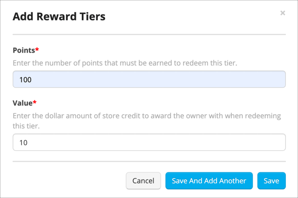 rewards feature in Gingr's pet-care business software