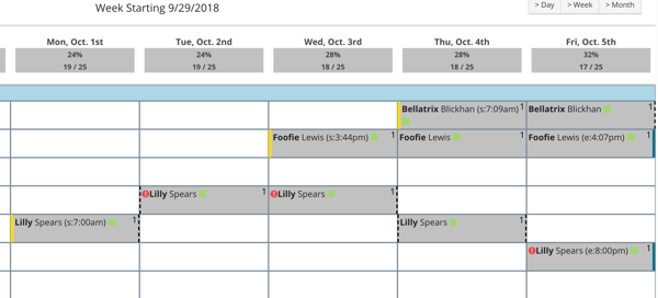 Lodging Calendar