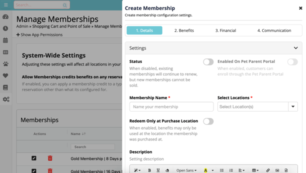 Gingr Memberships screenshot